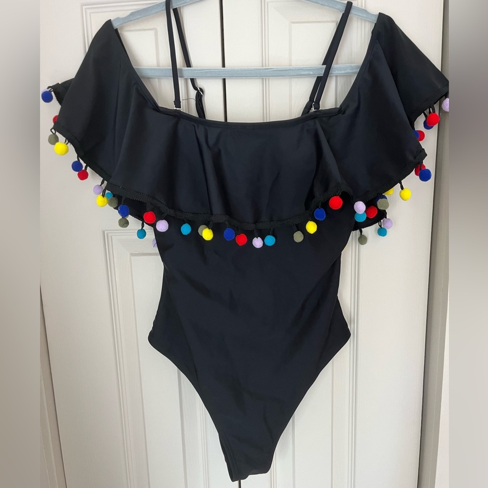 Black One Piece (removable straps for strapless look)